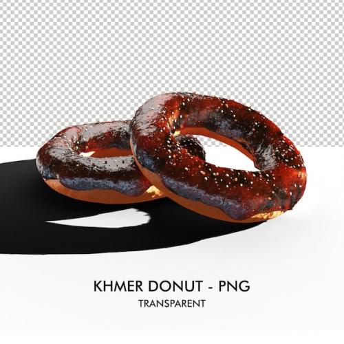 Premium PSD | Khmer donut khmer food khmer favor sweet and tasty food Premium PSD