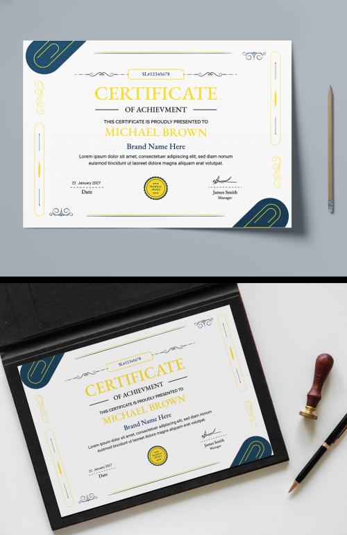 Certificate Design Template 644327371