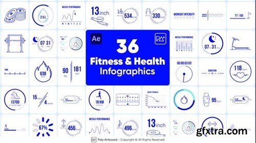 Videohive Fitness & Health Infographics For After Effects 48592223