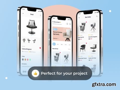 Foornit - Furniture App UI Kit Ui8.net