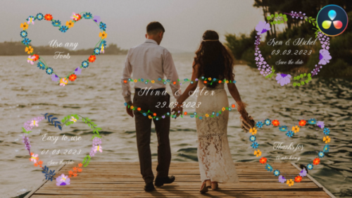 Videohive - Wedding Titles for DaVinci Resolve - 48267003 - 48267003