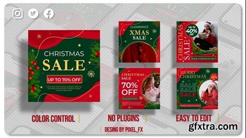 Videohive Christmas Sale Posts V1 48600612