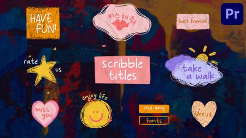 Videohive - Scribble Lyric Titles for Premiere Pro - 48267734 - 48267734