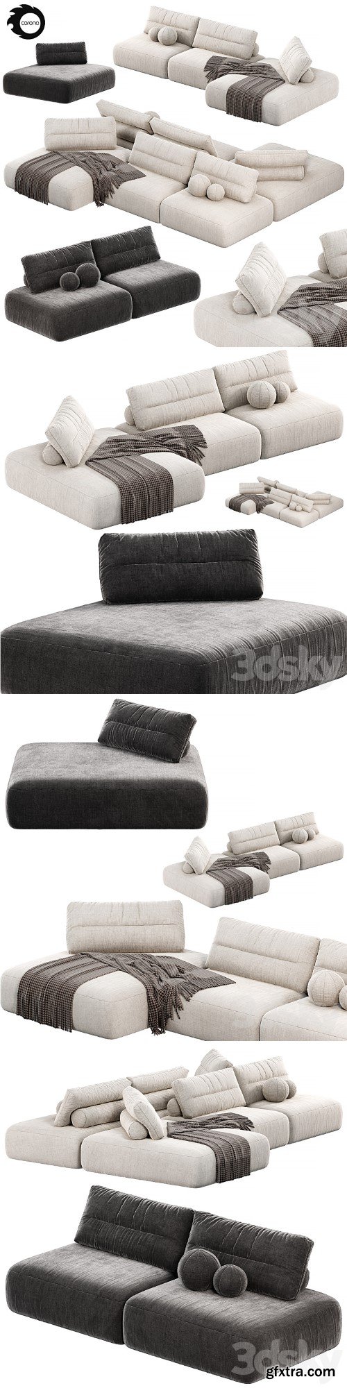 Saba Italia MY TAOS MODULAR Sofa, sofas