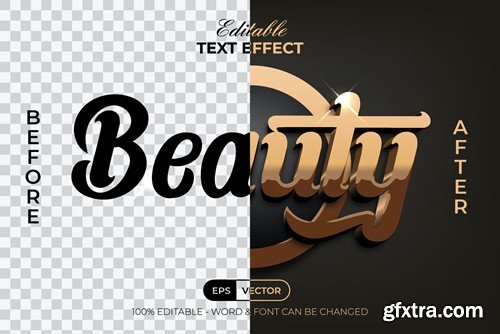 Beauty Text Effect Gold Style 3ZV9FSG