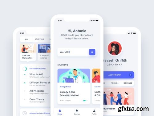 Estudio Mobile App UI Kit Ui8.net