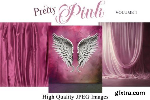 Pretty Pink V1 Digital Backdrops