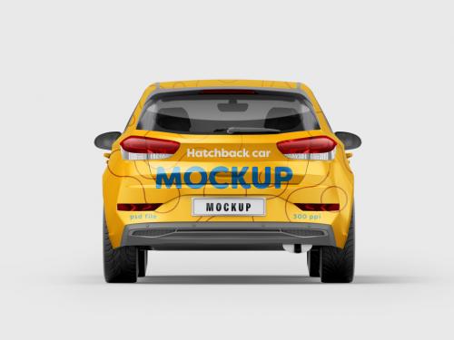 Hatchback Car Mockup 643236427