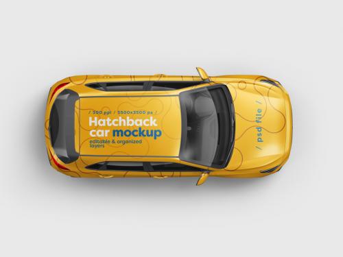 Hatchback Car Mockup 643236384