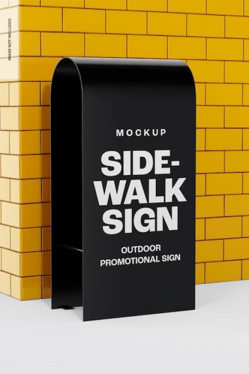 Premium PSD | Sidewalk sign mockup Premium PSD