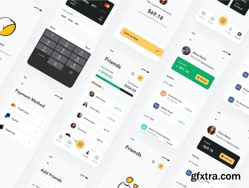 Fairpay - Split Bill App UI Kit Ui8.net