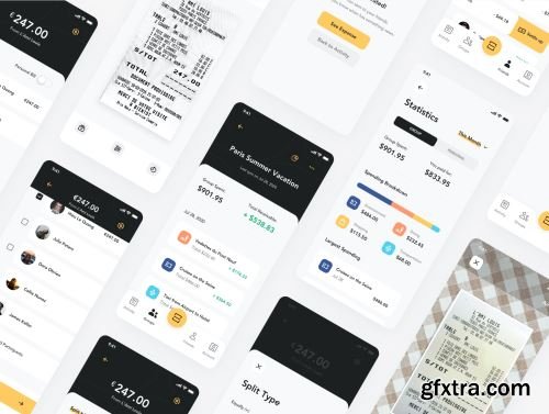 Fairpay - Split Bill App UI Kit Ui8.net