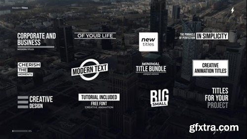 Videohive Modern Titles 4.0 - AE 48624412