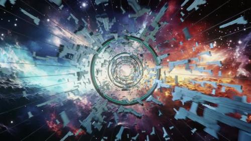 Videohive - 3d Render Grand Cosmic Gate Vj Loop - 48256431 - 48256431