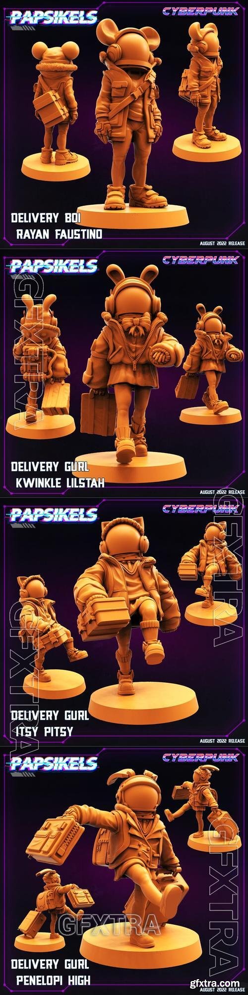 Papsikels Miniatures - Delivery Kids &ndash; 3D Print Model