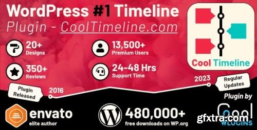 CodeCanyon - Cool Timeline Pro - Horizontal & Vertical Timeline Plugin For WordPress v4.5.2 - 17046256 - Nulled