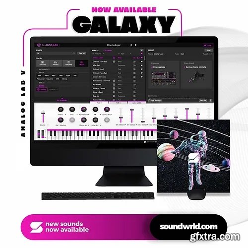 Soundwrld Galaxy (Analog Lab V Bank + One Shot Kit)