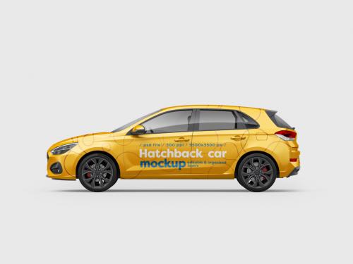 Hatchback Car Mockup 643236176