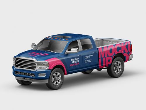 Pickup Truck Mockup 643230934