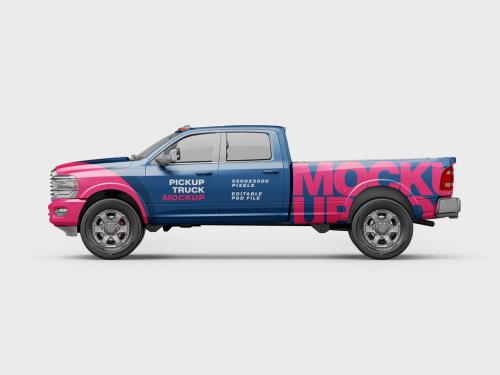 Pickup Truck Mockup 643230871