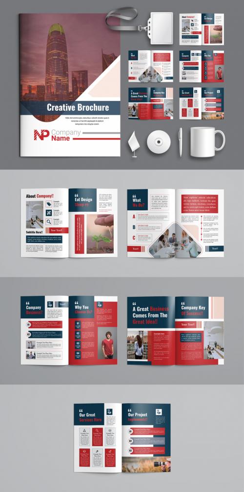 Creative Business Bifold Brochure Template 643918580