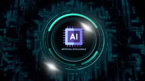 Videohive - Artificial Intelligence_Hud Style Animation - 48259324 - 48259324