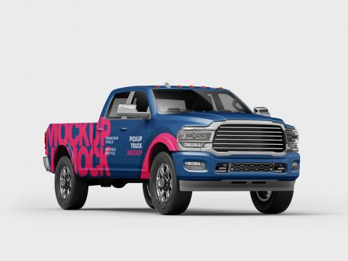 Pickup Truck Mockup 643230711