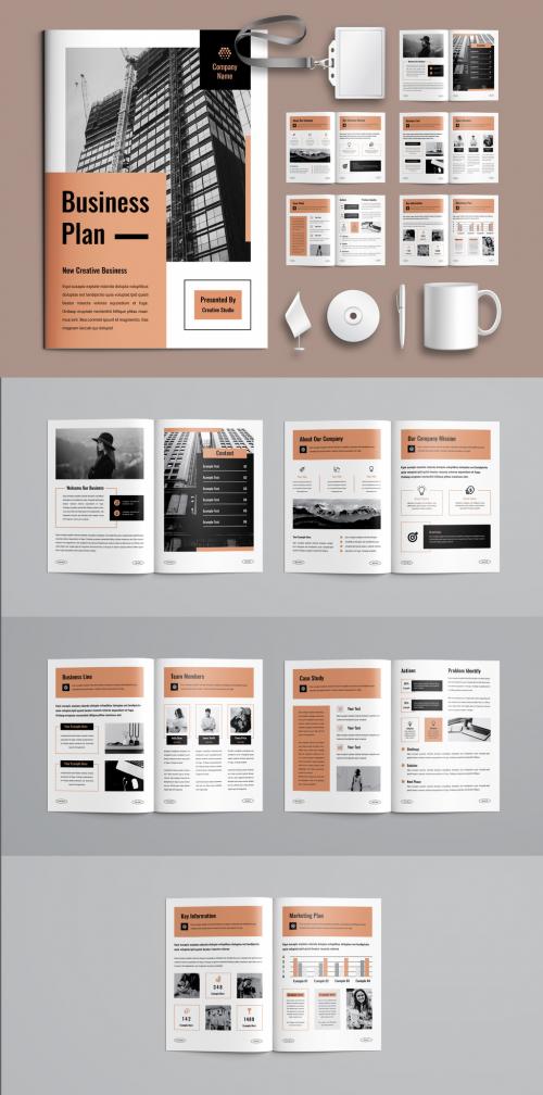 Business Plan Bifold Brochure Layout 643918498