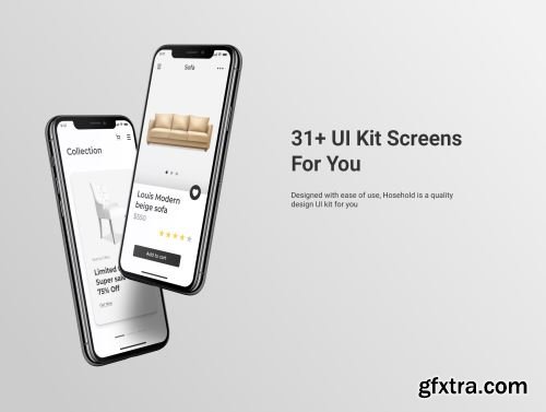 Household - Furniture Application Mobile UI Kit Ui8.net