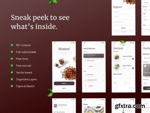 Homes - Food Delivery App Ui8.net