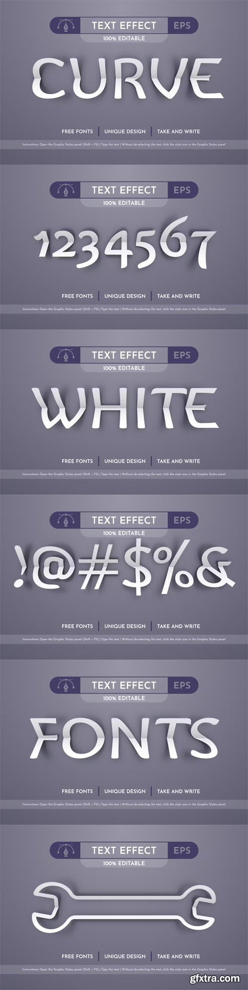 Bend Paper - Editable Text Effect, Font Style