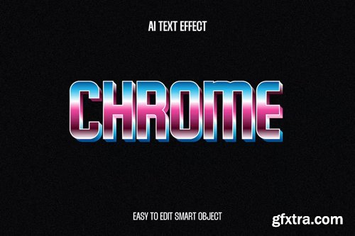 Chrome Text Effect