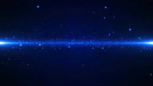 Videohive - Abstract Blackblue Energy Space with Particles - 48261423 - 48261423