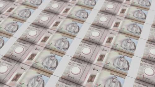 Videohive - 1000 UNITED ARAB EMIRATES DIRHAM banknotes printed by a money press - 48261984 - 48261984