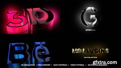 Videohive 3D Glowing Reveal 48596679