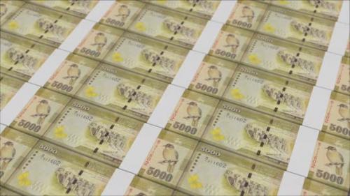 Videohive - 5000 SRI LANKAN RUPEE banknotes printed by a money press - 48262016 - 48262016