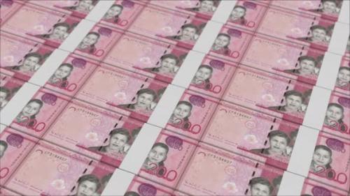 Videohive - 200 DOMINICAN PESO banknotes printed by a money press - 48262106 - 48262106