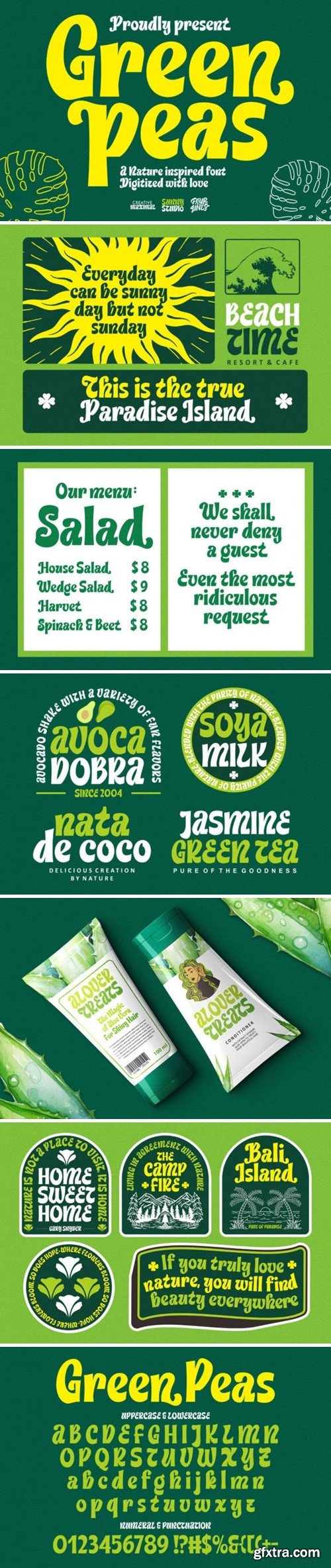 Green Peas Font