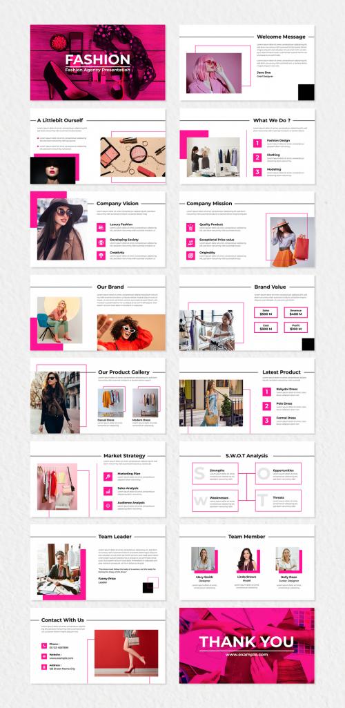 Fashion Agency Presentation Template 643913416