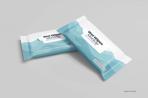 Premium PSD | Wet wipes mockup Premium PSD