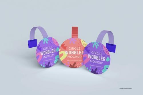 Premium PSD | Wobbler mockup Premium PSD