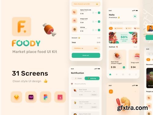 Foody - Food Delivery UI KIT Ui8.net