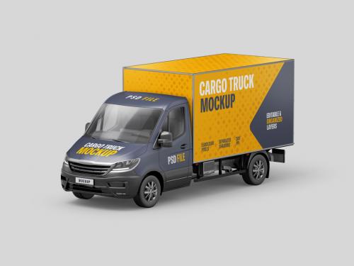 Delivery Truck Mockup 643229049