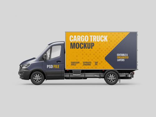 Delivery Truck Mockup 643228911