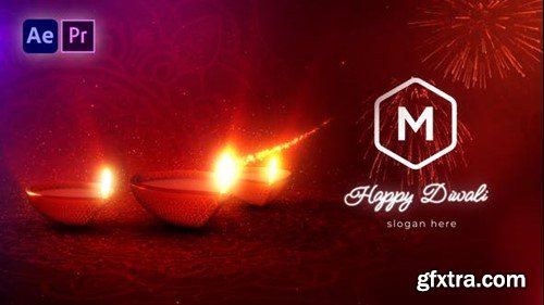 Videohive Diwali Festival Logo Reveal 48642109