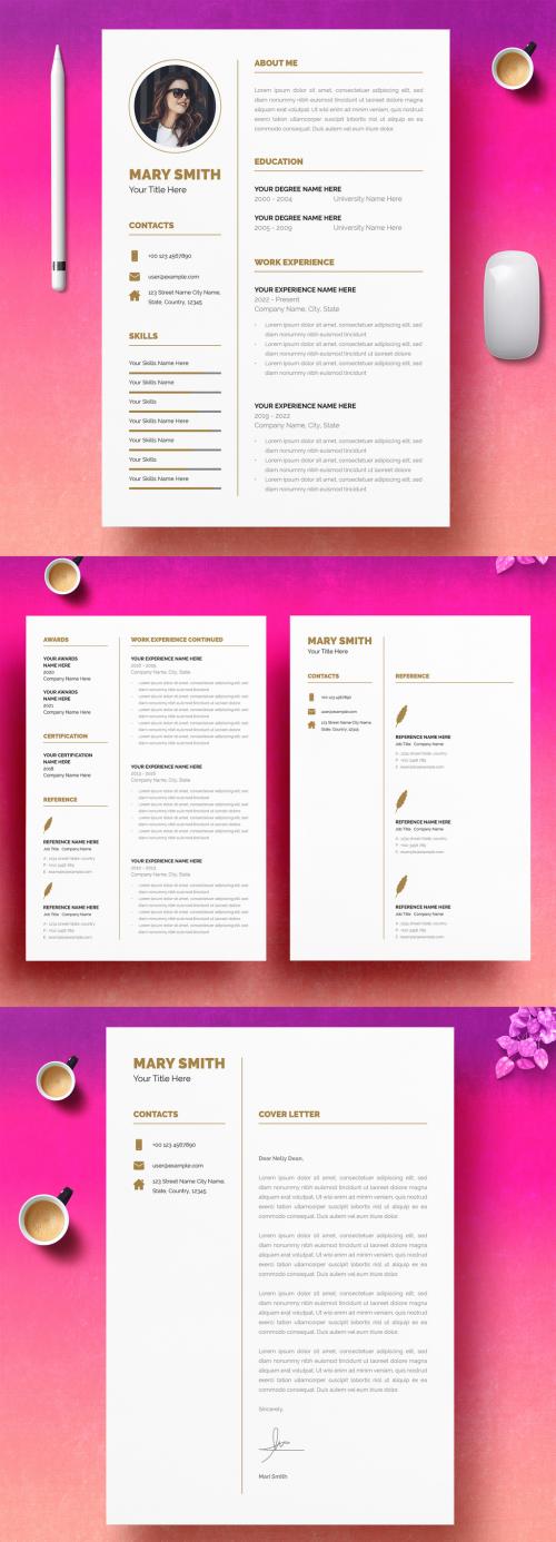 Corporate Resume Layout 643885077