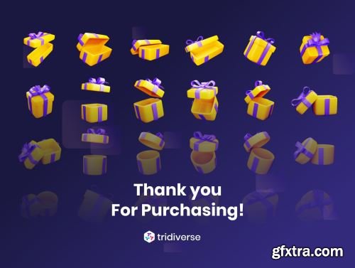 Gift Boxes - 3D Illustration Ui8.net