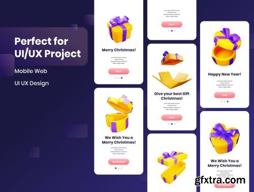 Gift Boxes - 3D Illustration Ui8.net