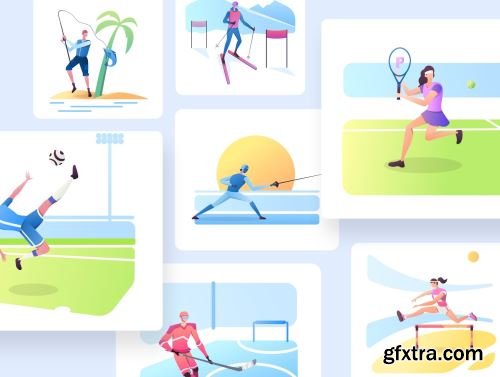 Go Sports Illustration Ui8.net