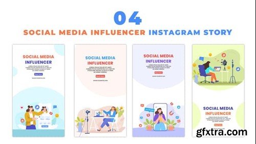 Videohive Vector Social Media Influencer Animated Instagram Story 48621877